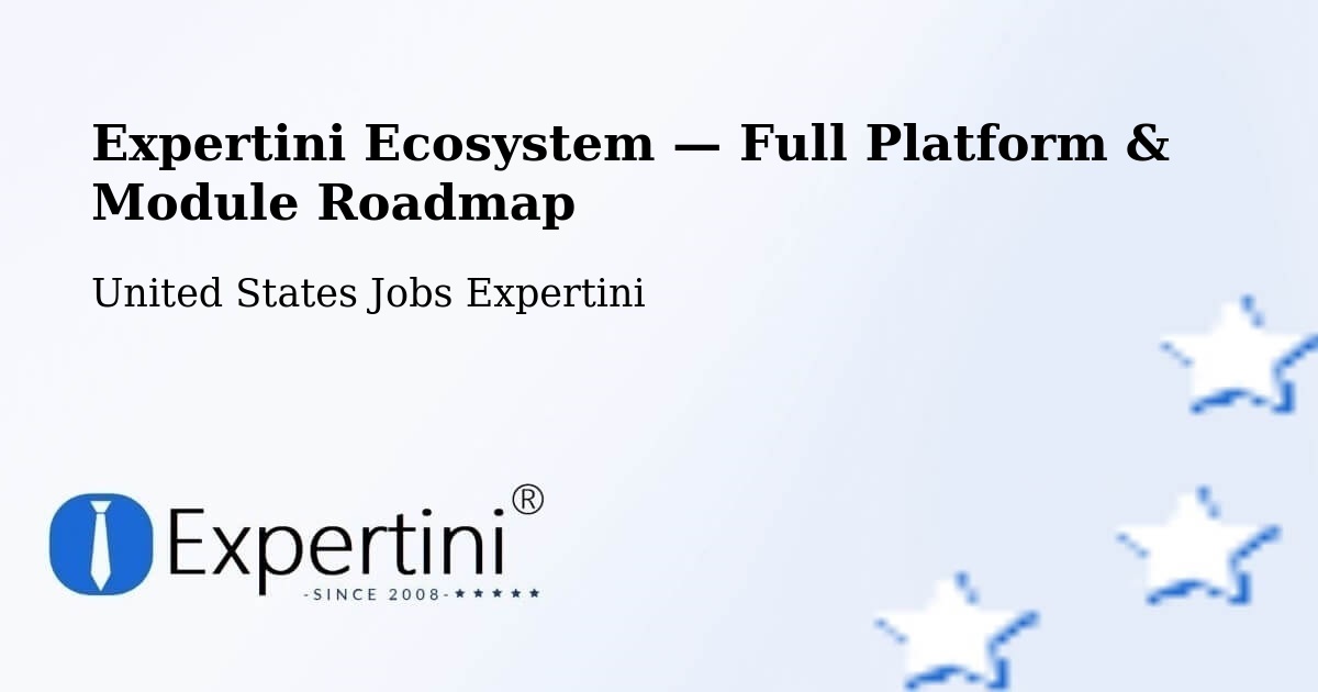 Expertini Ecosystem — Full Platform & Module Roadmap – Lehi